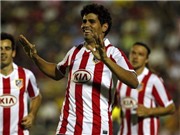 Bóng đá anh, ngoại hạng anh, lịch thi đấu euro 2012, Atletico Madrid gút danh sách cho Siêu cúp châu Âu: Không có Diego Costa và Tiago