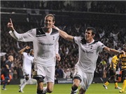 Bóng đá anh, ngoại hạng anh, lịch thi đấu euro 2012, Lượt về play -off Champions League:  Tottenham đại thắng, Ajax vượt ải Kiev