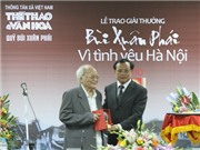 Bóng đá anh, ngoại hạng anh, lịch thi đấu euro 2012, Lễ trao giải và phóng sự về các tác giả đoạt giải "Bùi Xuân Phái - Vì tình yêu Hà Nội"
