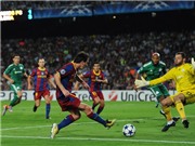 Bóng đá anh, ngoại hạng anh, lịch thi đấu euro 2012, Barca đè bẹp Panathinaikos 5-1: Người khổng lồ tỉnh giấc