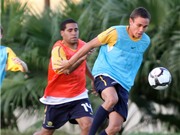 Bóng đá anh, ngoại hạng anh, lịch thi đấu euro 2012,  U23 Australia tập buổi đầu tiên tại Hà Nội
