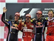 Bóng đá anh, ngoại hạng anh, lịch thi đấu euro 2012, Grand Prix Singapore: Alonso bám sát Webber