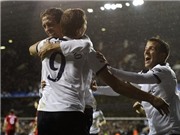 Bóng đá anh, ngoại hạng anh, lịch thi đấu euro 2012, Tottenham - Twente 4-1: Bước tiến vững chắc