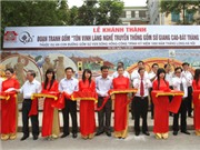 Bóng đá anh, ngoại hạng anh, lịch thi đấu euro 2012, Lễ khánh thành đoạn tranh gốm "Làng nghề truyền thống Giang Cao - Bát Tràng"