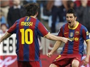 Bóng đá anh, ngoại hạng anh, lịch thi đấu euro 2012, Messi lập cú đúp, Barca hạ Zaragoza 2-0