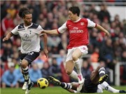 Bóng đá anh, ngoại hạng anh, lịch thi đấu euro 2012, Arsenal - Tottenham 2-3: "Pháo" lại xịt
