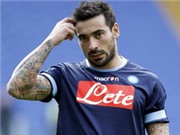Bóng đá anh, ngoại hạng anh, lịch thi đấu euro 2012,  Lavezzi khoe hình xăm trên lịch