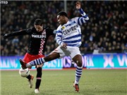 Bóng đá anh, ngoại hạng anh, lịch thi đấu euro 2012, PSV bị cầm hòa, vẫn đầu bảng