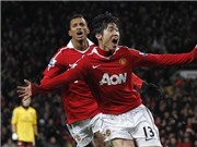 Bóng đá anh, ngoại hạng anh, lịch thi đấu euro 2012, Park Ji Sung đưa M.U lên ngôi đầu bảng