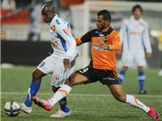 Bóng đá anh, ngoại hạng anh, lịch thi đấu euro 2012, Đá sớm vòng 19 Ligue 1: Lorient và Montpellier cầm chân nhau