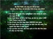 Bóng đá anh, ngoại hạng anh, lịch thi đấu euro 2012, Công bố 10 sự kiện văn hóa, thể thao, du lịch tiêu biểu năm 2010