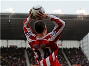 Bóng đá anh, ngoại hạng anh, lịch thi đấu euro 2012,  Cú ném biên giúp Stoke bay cao