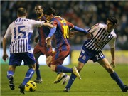 Bóng đá anh, ngoại hạng anh, lịch thi đấu euro 2012, Đè bẹp Deportivo 4-0, Barca gây áp lực lên Real