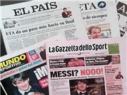 Bóng đá anh, ngoại hạng anh, lịch thi đấu euro 2012, Báo chí thế giới "xôn xao" sau chiến thắng của Messi