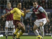 Bóng đá anh, ngoại hạng anh, lịch thi đấu euro 2012, West Ham - Arsenal 0-3: "Pháo thủ" thắng đậm ở Upton Park