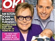 Bóng đá anh, ngoại hạng anh, lịch thi đấu euro 2012, Elton John lần đầu khoe ảnh con trai trên tạp chí