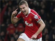 Bóng đá anh, ngoại hạng anh, lịch thi đấu euro 2012,  Vidic giúp M.U giải quyết bài toán hàng thủ