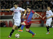 Bóng đá anh, ngoại hạng anh, lịch thi đấu euro 2012, Sevilla xuất sắc chặn đà chiến thắng của Barca