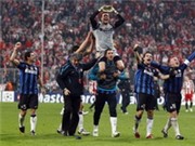 Bóng đá anh, ngoại hạng anh, lịch thi đấu euro 2012, Mourinho vui mừng với chiến thắng của Inter 