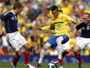 Bóng đá anh, ngoại hạng anh, lịch thi đấu euro 2012, Brazil - Scotland 2-0: Thưa các đại gia Premier League, đây là Neymar!