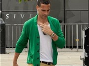 Bóng đá anh, ngoại hạng anh, lịch thi đấu euro 2012, Rio Ferdinand điệu đà đi dự tiệc