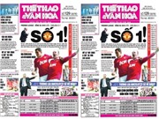 Bóng đá anh, ngoại hạng anh, lịch thi đấu euro 2012, Đọc TT&VH ngày 9/5: M.U-Chelsea 2-1
