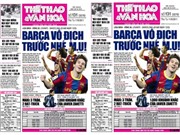 Bóng đá anh, ngoại hạng anh, lịch thi đấu euro 2012, Đọc TT&VH ngày 11/5 - Barca: Vô địch Liga và hướng về Wembley