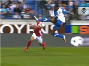 Bóng đá anh, ngoại hạng anh, lịch thi đấu euro 2012, Clip: Cú kungfu kinh hoàng của sao trẻ Liverpool