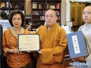 Bóng đá anh, ngoại hạng anh, lịch thi đấu euro 2012, Chùa Thiếu Lâm tặng sách cho Thư viện Quốc hội Mỹ