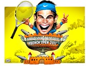 Bóng đá anh, ngoại hạng anh, lịch thi đấu euro 2012, Biếm họa: Rafael Nadal trên đỉnh Roland Garros