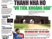Bóng đá anh, ngoại hạng anh, lịch thi đấu euro 2012, Đọc TT&VH ngày 28/6: Thành nhà Hồ được UNESCO công nhận là di sản Thế giới