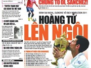 Bóng đá anh, ngoại hạng anh, lịch thi đấu euro 2012, Đọc TT&VH ngày 4/7: Hoàng tử lên ngôi