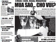 Bóng đá anh, ngoại hạng anh, lịch thi đấu euro 2012, Đọc TT&VH ngày 7/7: Thừa tiền, Real Madrid mua sao... cho vui?