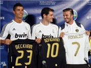 Bóng đá anh, ngoại hạng anh, lịch thi đấu euro 2012, Ronaldo tặng áo số 7 mừng con gái Beckham
