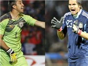 Bóng đá anh, ngoại hạng anh, lịch thi đấu euro 2012, Sergio Romero- Fernando Muslera: Ở hai đầu cầu môn
