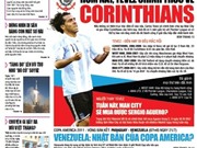Bóng đá anh, ngoại hạng anh, lịch thi đấu euro 2012, Đọc TT&VH ngày 20/7: Hôm nay, Tevez chính thức về Corinthians