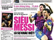 Bóng đá anh, ngoại hạng anh, lịch thi đấu euro 2012, Đọc TT&VH ngày 19/8: Siêu Messi là sự khác biệt