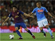 Bóng đá anh, ngoại hạng anh, lịch thi đấu euro 2012, Fabregas phấn khích với bàn thắng đầu tiên cho Barca