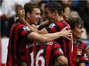 Bóng đá anh, ngoại hạng anh, lịch thi đấu euro 2012, Man City toàn thắng hai trận đầu mùa: Thắng không kiêu...
