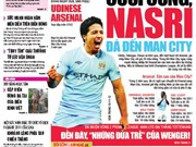 Bóng đá anh, ngoại hạng anh, lịch thi đấu euro 2012, Đọc TT&VH ngày 24/8: Cuối cùng, Nasri đã đến Man City