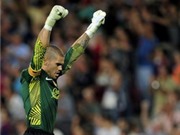 Bóng đá anh, ngoại hạng anh, lịch thi đấu euro 2012, Valdes tự hào vì cân bằng kỷ lục của Zubizarreta