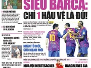 Bóng đá anh, ngoại hạng anh, lịch thi đấu euro 2012, Đọc TT&VH ngày 31/8 - Siêu Barca: Chỉ 1 hậu vệ là đủ!