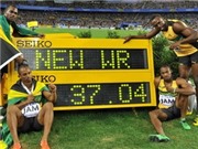 Bóng đá anh, ngoại hạng anh, lịch thi đấu euro 2012, “Tia chớp” Usain Bolt lập KLTG ở cự li 4x100m