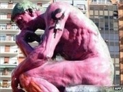 Bóng đá anh, ngoại hạng anh, lịch thi đấu euro 2012, Bản sao bức tượng "Thinker" của Rodin ở Argentina bị tấn công 