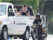 Bóng đá anh, ngoại hạng anh, lịch thi đấu euro 2012, Becks dạo phố trên motor "độ"