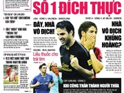 Bóng đá anh, ngoại hạng anh, lịch thi đấu euro 2012, Đọc TT&VH ngày 21/9/2011: Số 1 đích thực