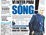 Bóng đá anh, ngoại hạng anh, lịch thi đấu euro 2012, Đọc TT&VH ngày 22/9/2011: Vì Inter phải sống!