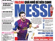 Bóng đá anh, ngoại hạng anh, lịch thi đấu euro 2012, Xem gì trên TT&VH ngày 26/9/2011 - Liga: Falcao quá nhỏ bé bên cạnh Messi