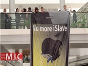 Bóng đá anh, ngoại hạng anh, lịch thi đấu euro 2012, Biểu tình ngay khi Apple Store tốn kém nhất thế giới mở cửa