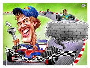 Bóng đá anh, ngoại hạng anh, lịch thi đấu euro 2012, Biếm họa: "Vua" F1 Vettel cho đối thủ "ngửi khói"